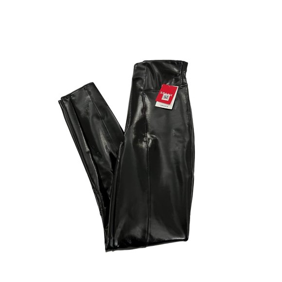 SPANX Faux Patent Leather Leggings XS NWT - Picture 6 of 11